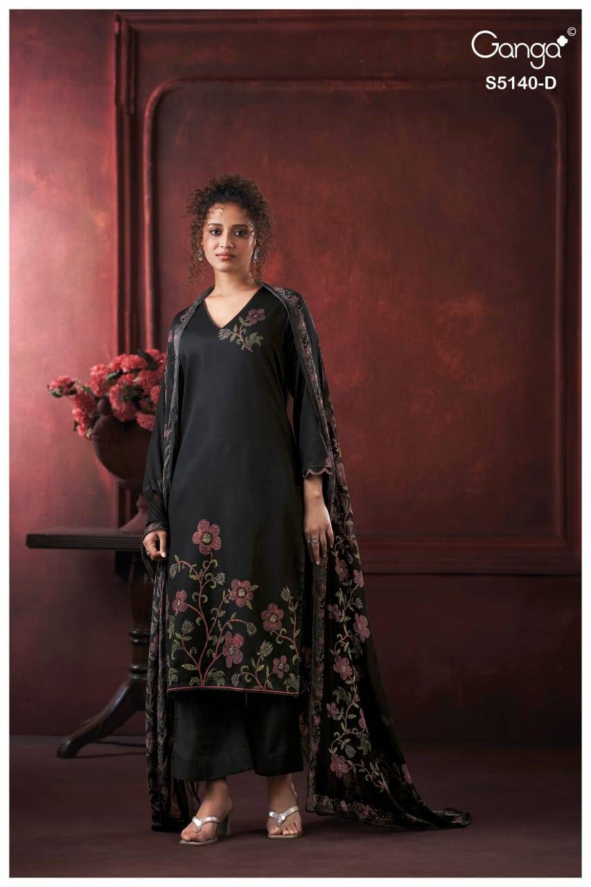 ROMINA 5140 SERIES BY GANGA FASHION Beautiful Colourful COTTON SATIN Dresses At Wholesale Price